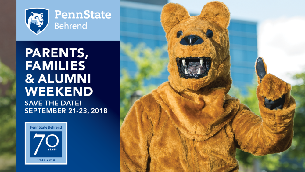 Parents, Families & Alumni Weekend is Sept. 2123 at Penn State Behrend
